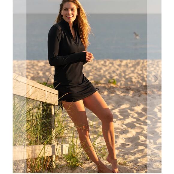 Line in the Sand - splash Around Swim Dress - XXL (NWOT) - Black - Picture 2 of 11